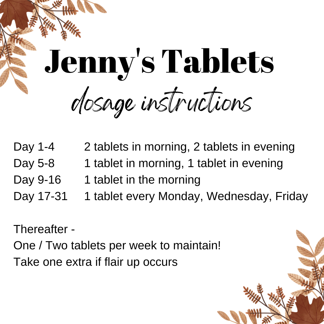 2x Bottles Jenny's Tablets